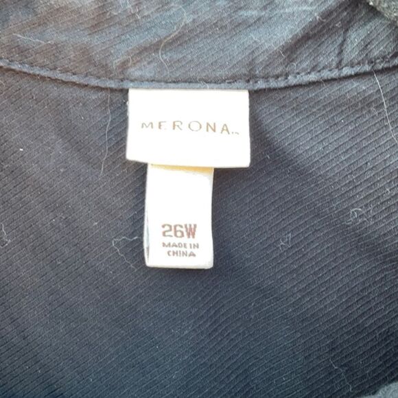 Take 50% OFF- Merona Women’s Sleeveless Shirt, Size-26W - Picture 4 of 6